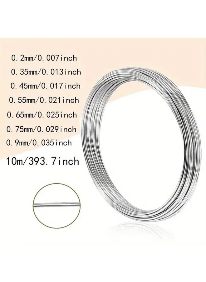 Flexible Stainless Steel Craft Wire 0 45mm Steel Color For DIY Jewelry Making - Image 5