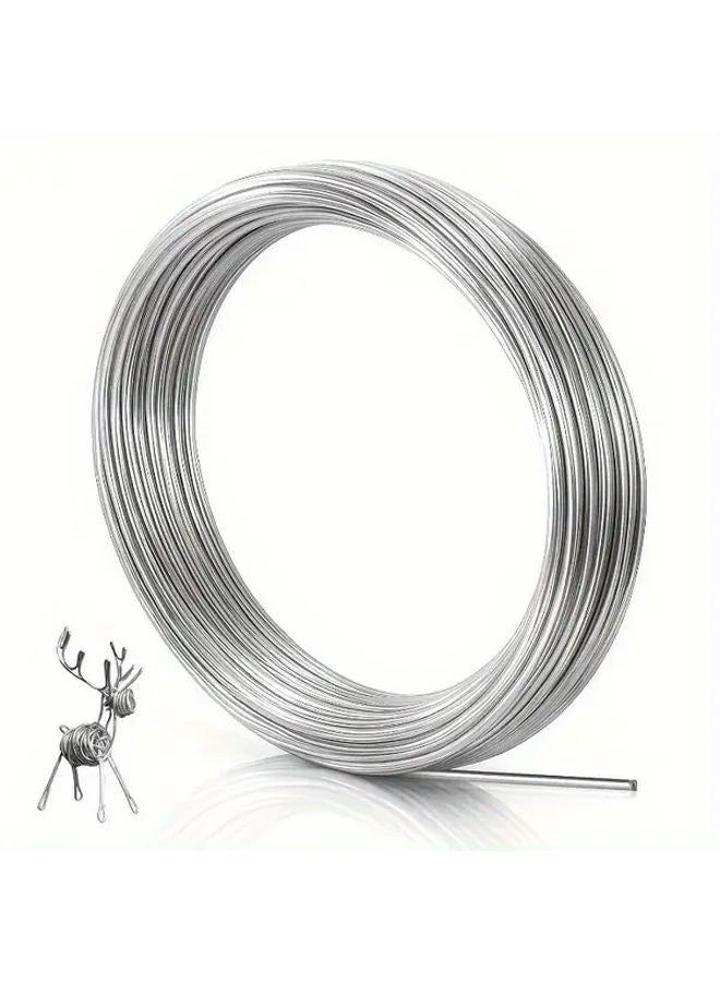 Flexible Stainless Steel Craft Wire 0 45mm Steel Color For DIY Jewelry Making - Image 2