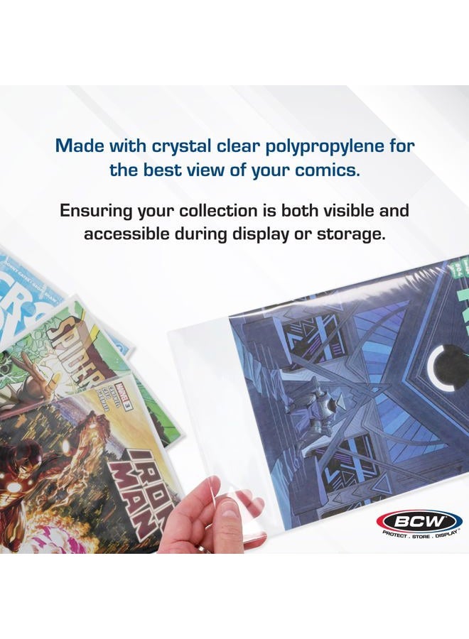 BCW Supplies Thick Silver Comic Bags (100 Count Pack) - Image 5