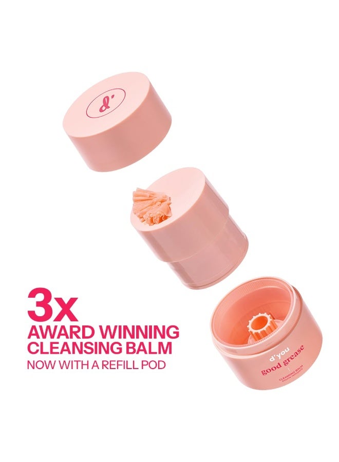 d'you d’you Good Grease Refill | Buttery Cleansing Balm 50 ml Cleanses Makeup, SPF & Grime – Balm-to-Oil Deep Cleanser, Refillable Jar, Vegan & Gentle on Barrier - Image 4