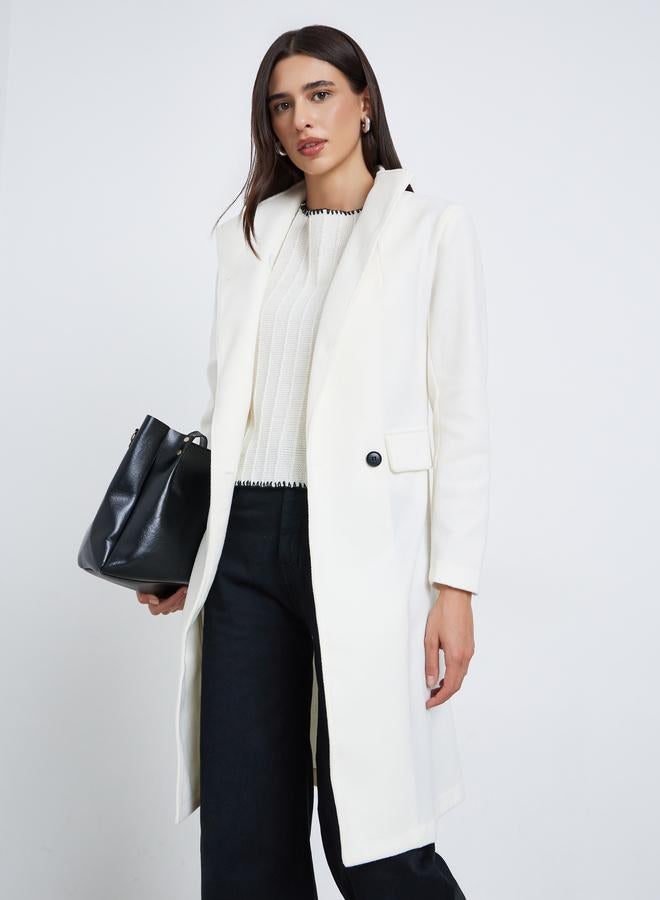 ستايلي معطف بقصة عادية مع صفين أزرار - Image 1