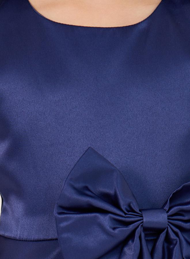Styli Satin Bow Tiered Dress  - Image 3