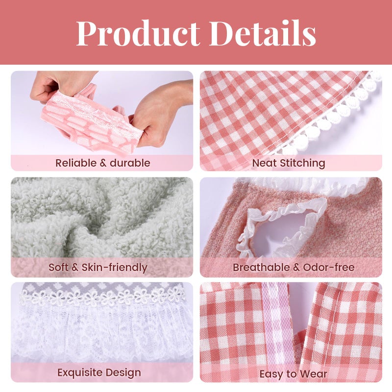 BABESIDE 6 Sets of Baby Doll Clothes for 12-15 Inch Dolls, Various Styles Baby Dolls Clothes and Doll Accessories Set with Dolls Hats Socks for Girls Pretend Play Toys - Image 2