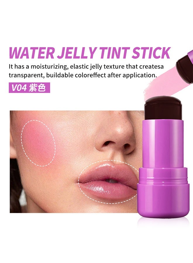 Vibely Blush Lip Stick - Jelly Lip & Cheek Tint Blush Cream,Fruit Jelly Blush and Lip Tint Stick #04  - Image 2