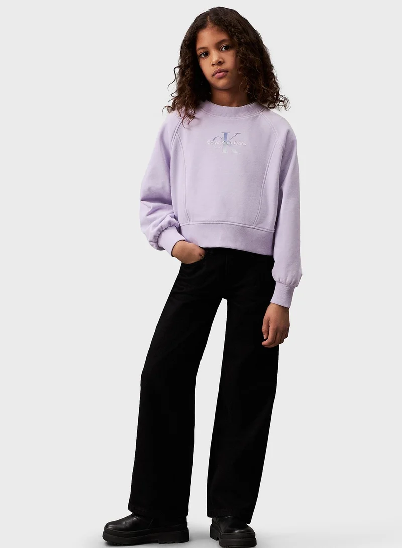 Calvin Klein Jeans Kids Gradient Logo Sweatshirt