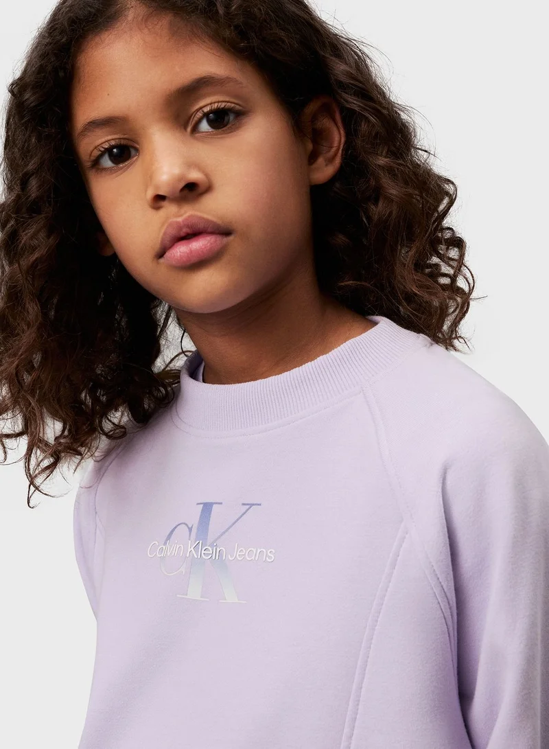 Calvin Klein Jeans Kids Gradient Logo Sweatshirt