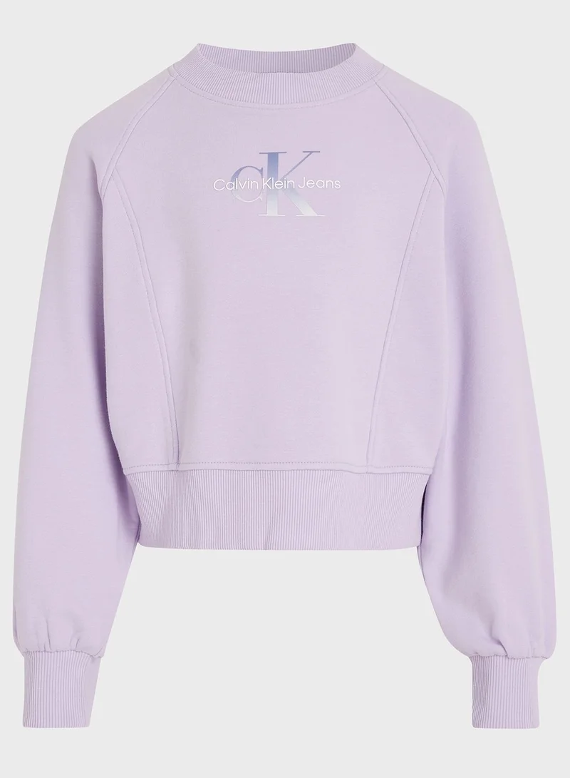 Calvin Klein Jeans Kids Gradient Logo Sweatshirt