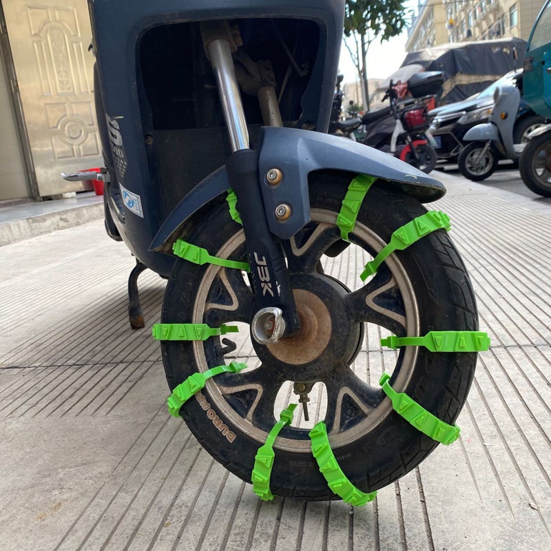 Electric Car Snow Chain Universal Two-Wheeled Three-Wheeled Battery Car Motorcycle Tire Tie Does Not Hurt The Tire Manufacturers - Image 1