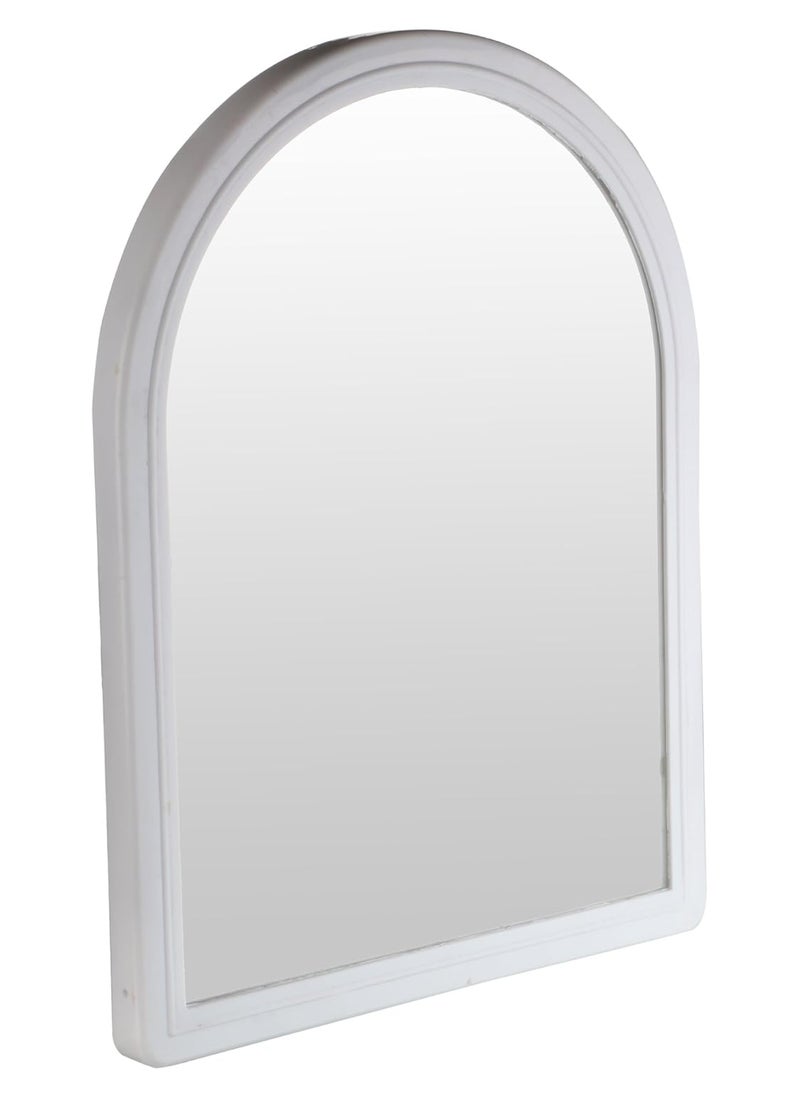 Fantasy Mirror Victor Enterprise White 12x16 Inch Arch Shape Plastic Portable Beauty Makeup Mirror for Bathroom, Dressing Table/Shaving/and for Wall Mount  - Image 2