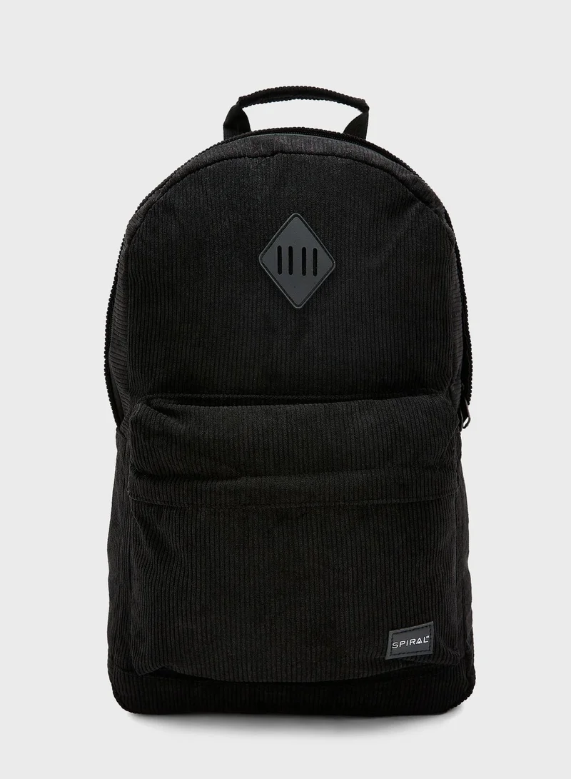 Spiral Front Zippered Backpack