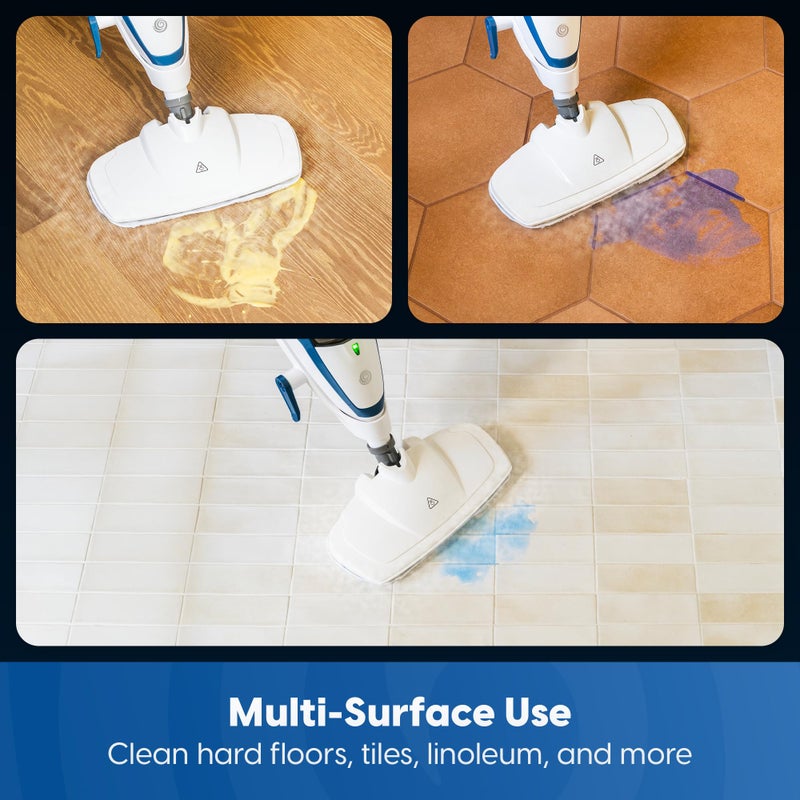 Vacmaster SMF1501 2-in-1 Steam Mop for Floor Cleaning with Detachable Handheld Steamer, Quick-Heating & Lightweight for Hard Floors, Carpets, Tiles and Upholstery - Image 4