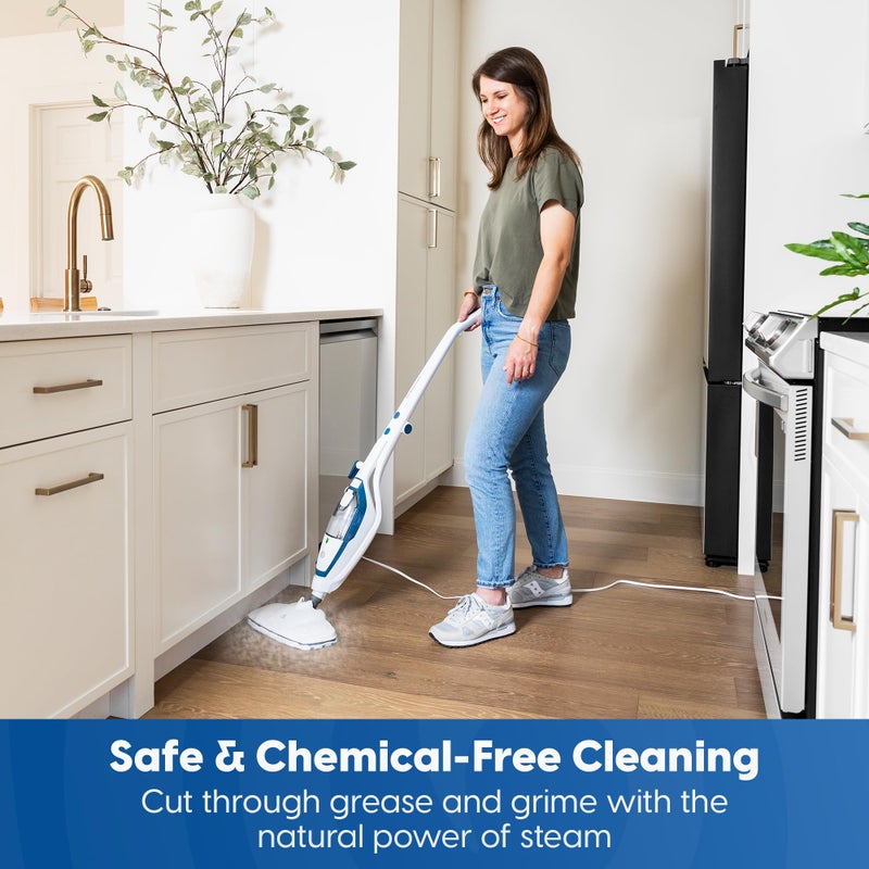 Vacmaster SMF1501 2-in-1 Steam Mop for Floor Cleaning with Detachable Handheld Steamer, Quick-Heating & Lightweight for Hard Floors, Carpets, Tiles and Upholstery - Image 2