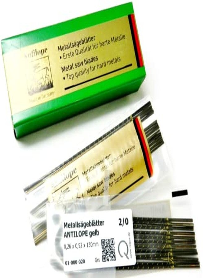 JTS Antilope Jewelers Saw Blades #2/0 Jewelry Making Pack of 144 pcs. Made in German - Image 1