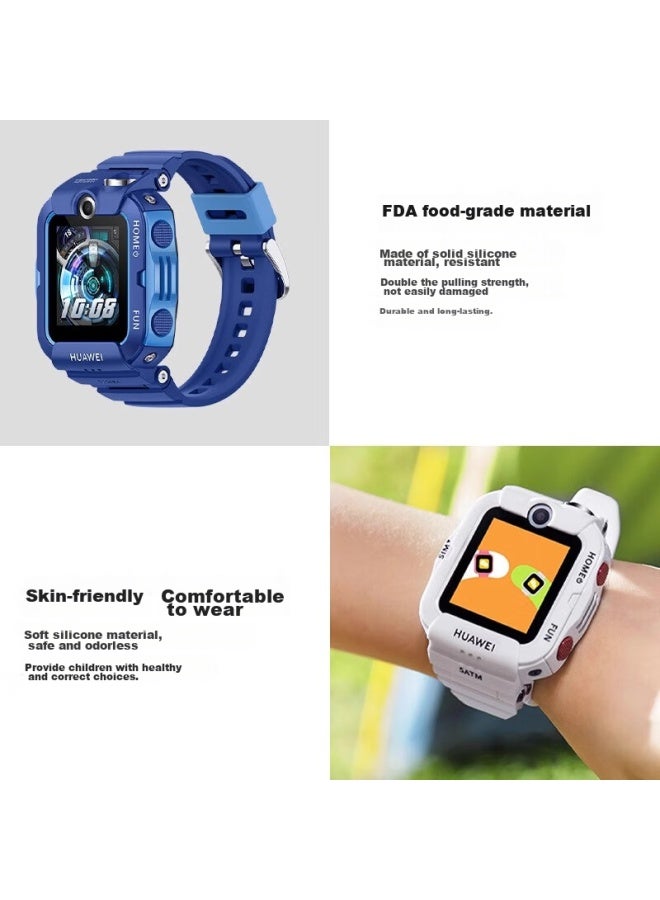 Chensong Compatible With Huawei Children's Watch Band, Suitable For Huawei Children's 4x Watch Band, 4x New Glory Edition Watch Band, Huawei Children's Watch 5pro Band, Silicone Watch Band, Pink - Image 4