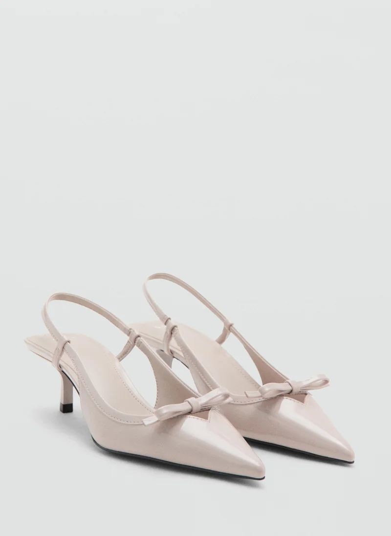 مانجو High-Heeled Shoes With Pointed Toe And Bow