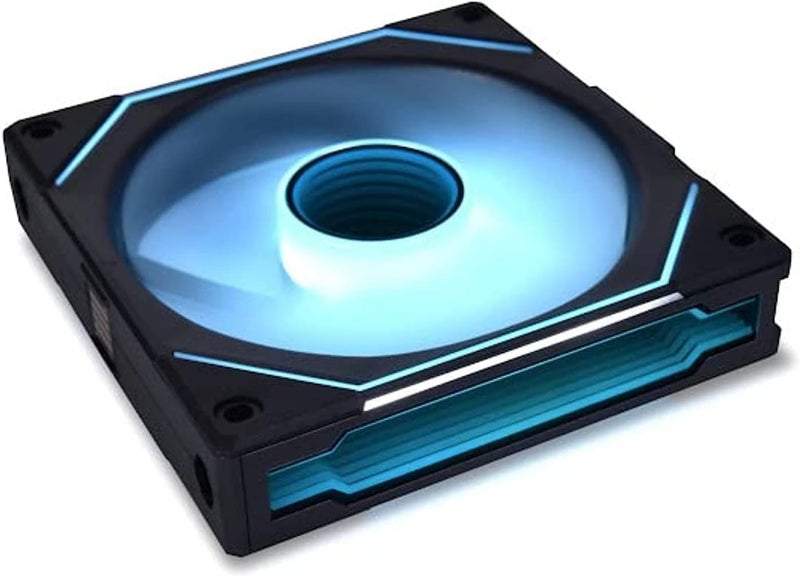 ليان لي مروحة LIAN LI UNI Fan SL-Infinity 120 RGB حزمة فردية أسود (لا تتضمن وحدة تحكم) - UF-SLIN120-1B - Image 1