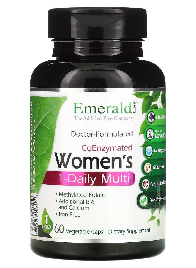 Emerald Laboratories CoEnzymated Women's 1-Daily Multi 60 Vegetable Caps