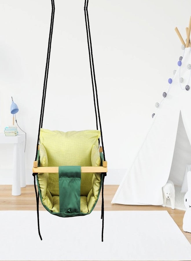 BOFFLE أرجوحة بوفل للأطفال | أرجوحة للأطفال | أرجوحة للرضع | أرجوحة معلقة للأطفال للاستخدام الداخلي والخارجي | أرجوحة حديقة للأطفال مع وسادتين (من سنة إلى 3 سنوات) (حتى 20 كجم) - Image 1