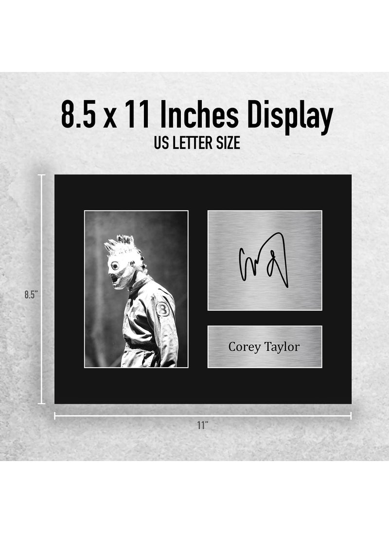 HWC Trading HWC Trading Corey Taylor Slipknot Gifts USL Printed Signed Autograph Picture for Music Memorabilia Fans - US Letter Size  - Image 2