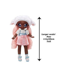 Na! Na! Na! Surprise 11" Fashion Doll Lila Lamb, Soft, Poseable, Pink Hair, Adorable Animalinspired Lamb Hat Outfit & Accessories, Gift For Kids, Toy For Girls & Boys Ages 5 6 7 8+ Years  - Image 3