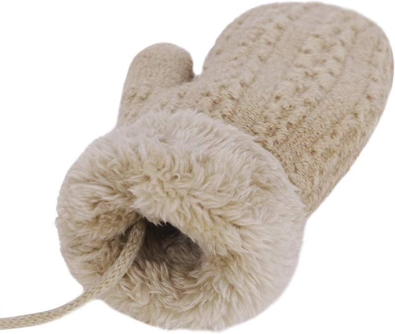 Holiberty Toddler Kids Warm Winter Gloves Cute Infant Baby Boys Girls Thick Fleece Lined Full Finger Ski Snow Gloves Mittens - Image 2