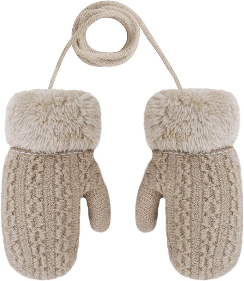 Holiberty Toddler Kids Warm Winter Gloves Cute Infant Baby Boys Girls Thick Fleece Lined Full Finger Ski Snow Gloves Mittens - Image 4
