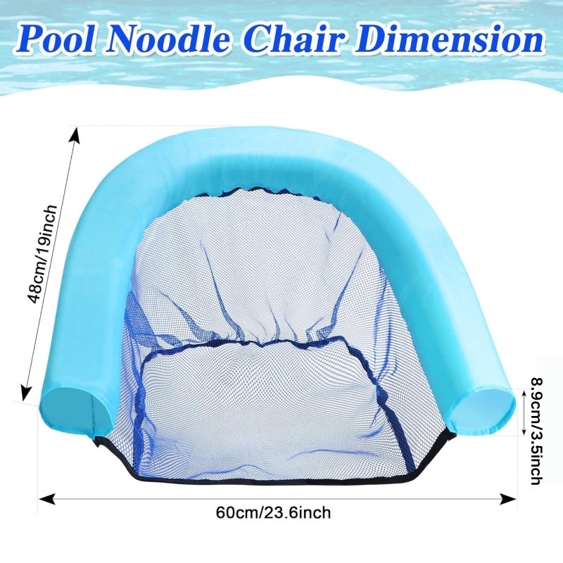 WUBOECE 2 Pack Swimming Pool Noodle Floating Mesh Chair for Adults Pool Float Chair Noodle Chair Floats for Swimming Water Relax (Noodle Not Included) - Image 2