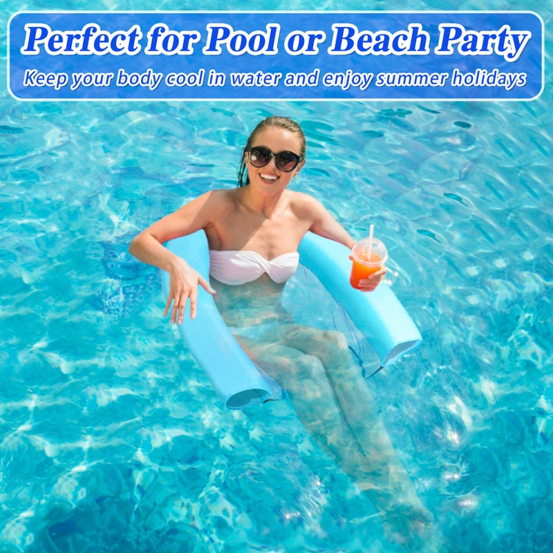 WUBOECE 2 Pack Swimming Pool Noodle Floating Mesh Chair for Adults Pool Float Chair Noodle Chair Floats for Swimming Water Relax (Noodle Not Included) - Image 5