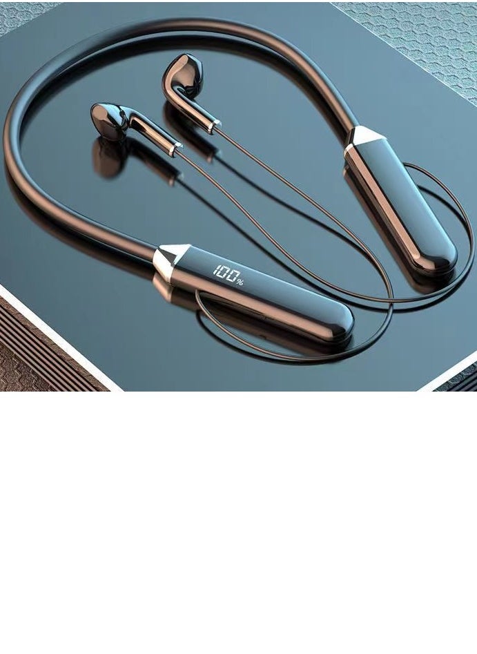 Bukela Digital display bluetooth headset neck-mounted sports noise-canceling neck-mounted ultra-long standby universal headset  - Image 2