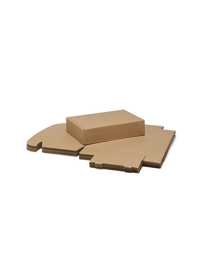 ايست من نون Pack of 5 Corrugated  3ply Cardboard Moving Boxes, Size- 40L x 26 W x 9H cm. Multi-Use Brown Boxes for Packaging, Shipping, Storage and Organizing. - Image 2