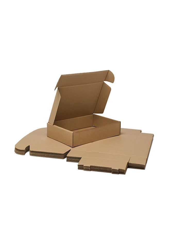 ايست من نون Pack of 5 Corrugated  3ply Cardboard Moving Boxes, Size- 40L x 26 W x 9H cm. Multi-Use Brown Boxes for Packaging, Shipping, Storage and Organizing. - Image 3