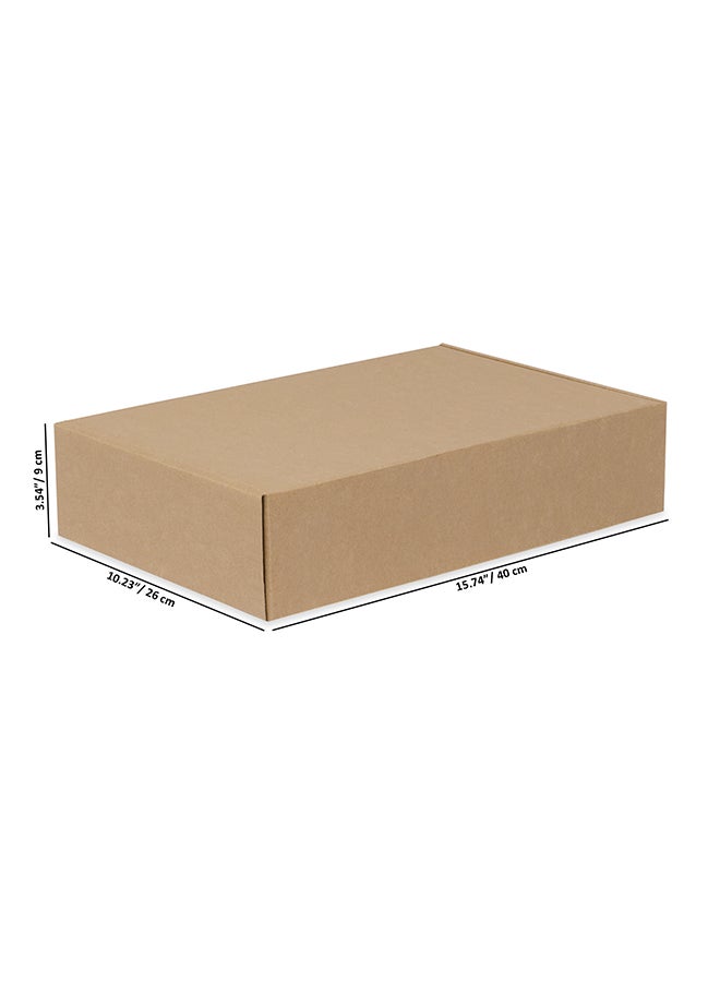 ايست من نون Pack of 5 Corrugated  3ply Cardboard Moving Boxes, Size- 40L x 26 W x 9H cm. Multi-Use Brown Boxes for Packaging, Shipping, Storage and Organizing. - Image 4