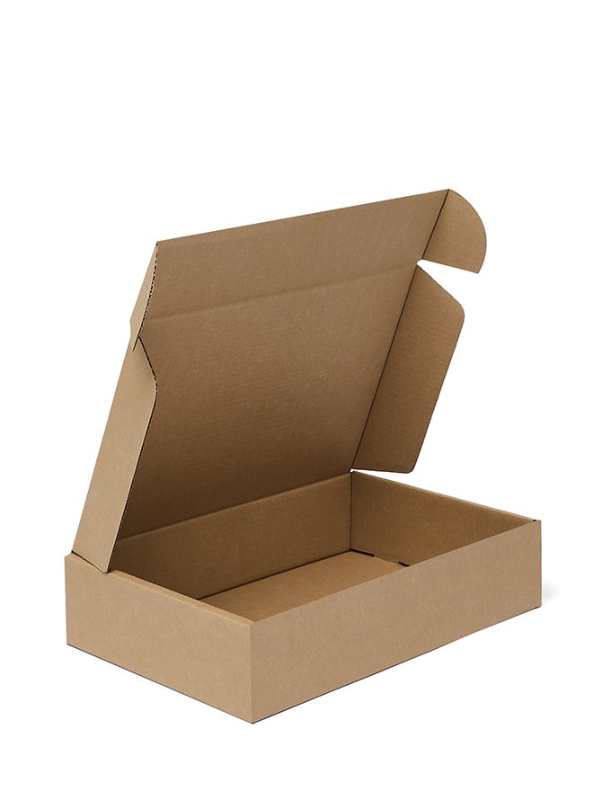 ايست من نون Pack of 5 Corrugated  3ply Cardboard Moving Boxes, Size- 40L x 26 W x 9H cm. Multi-Use Brown Boxes for Packaging, Shipping, Storage and Organizing. - Image 1