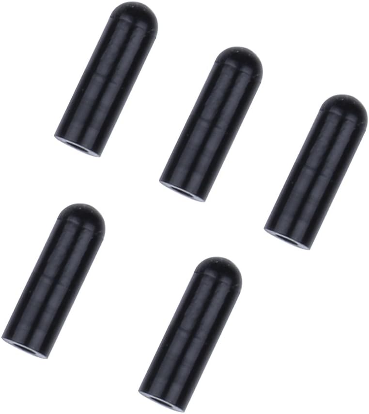 Hobbypark 5PCS Plastic Antenna Tube with Cap Black for RC Remote Control Vehicles and Boats - Image 3