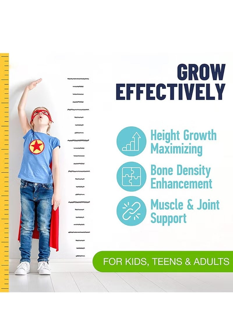 BIYODE Height Growth Maximizer - Reach Natural Height - Made in USA - Height Pills Bone Growth - Grow Taller Supplement for Adults & Kids - Height Increase Pills -Maximum Height Growth Formula to Get Taller - Image 4