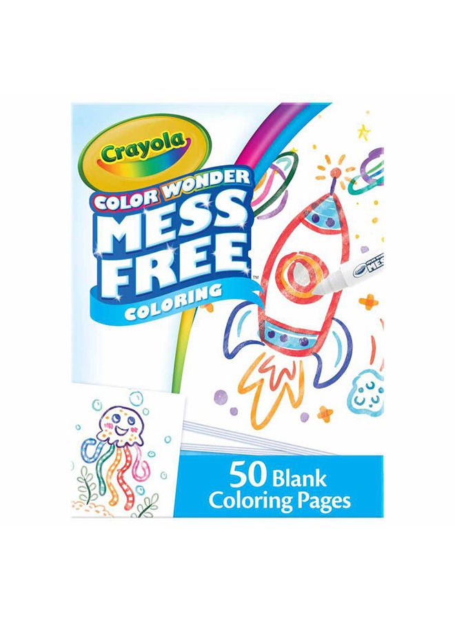 Crayola Color Wonder 50 Blank Coloring Pages - Image 1