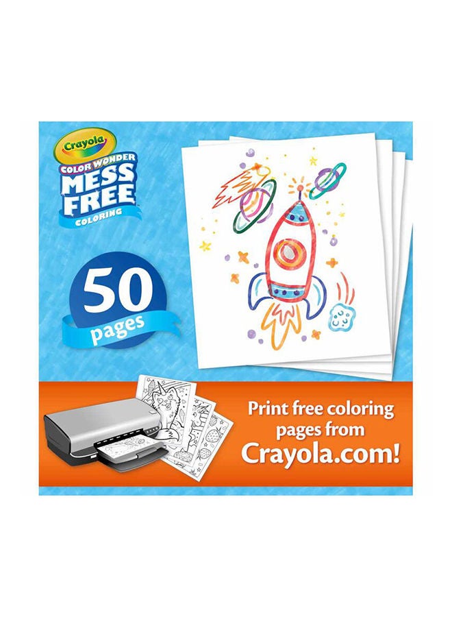 Crayola Color Wonder 50 Blank Coloring Pages - Image 2