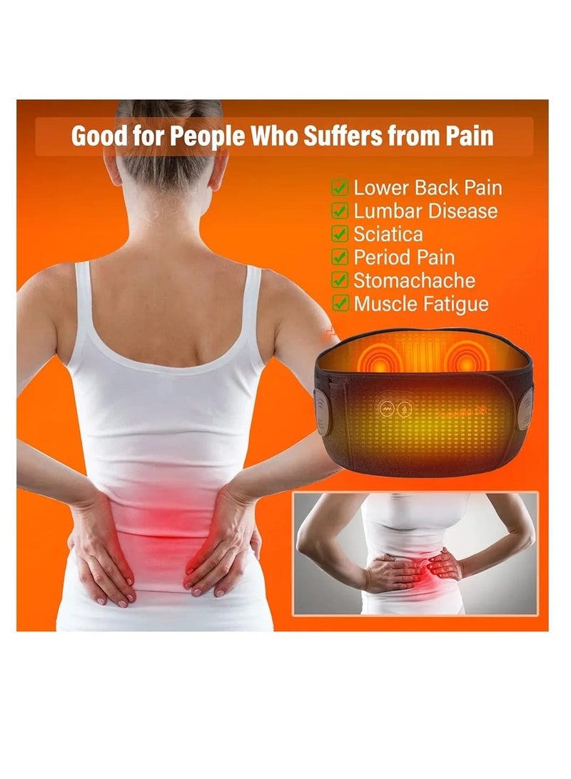 BAIG Waist Heating Pad bag Electric Heating Waist Massage Belt for Lower Back and Abdominal Pain Lower Back Hot Pain Relief - Image 2