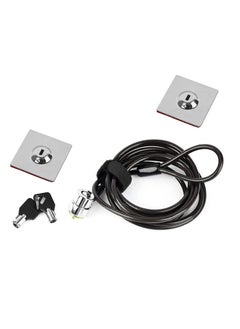 Y&D Laptop Cable Lock - Anti-Theft Hardware Security for Laptops, iMac, Tablets, and More Strong Pivoting Head Includes Anchor Plate 2 Keys Ideal Smartphone, Electronics  - Image 3