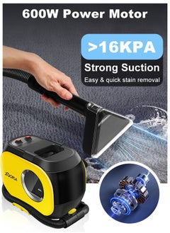 Xoopla Carpet Cleaner,Multi-Purpose Portable Lightweight Cleaner,Versatile Professional Deep Careprt Cleaning for Car Seats/Home Sofa/Kitchen/Outdoor,Spotless Canister Vacuums Removes Spots Spills Freshly Formed Dirt and More,Handheld Upholstery Penetrative Spray Vacuum Machine with Dual Tank 600W >16000Pa Suction IPX4  - Image 5