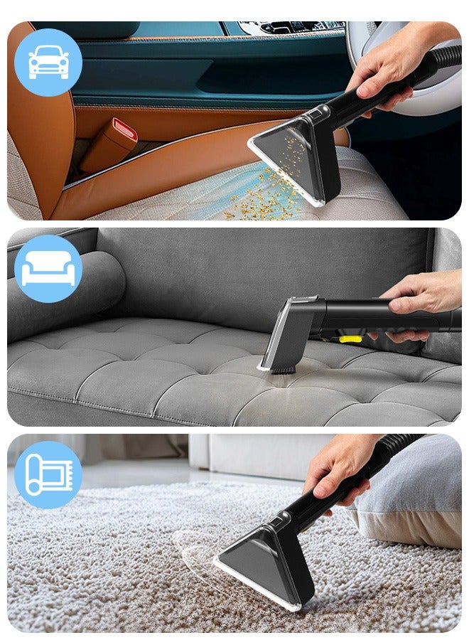 Portable Spot Stain Cleaner Pro With 600W Motor Power/>16000Pa Powerful Suction/UK Plug/Dual Tank Clean and Dirty/Suitable for Kitchen,Sofa,Rug,Mattress,Pet Stains and Curtain/Suction/Spray/Scrub/Upholstery and Carpet Cleaner/Multi-Surface Lightweight Handheld Deep Cleaning Machine - IPX4