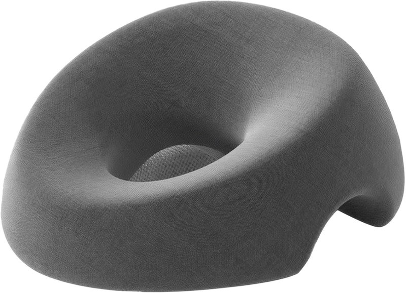 Bed Face Pillow, Dark Grey, 40° Angle - Image 1