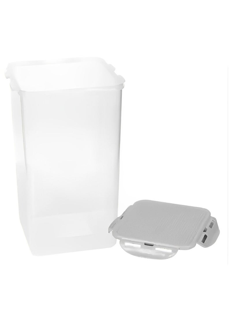4000ml - 24000 ml Plastic Container  (Pack of 6, Beige)