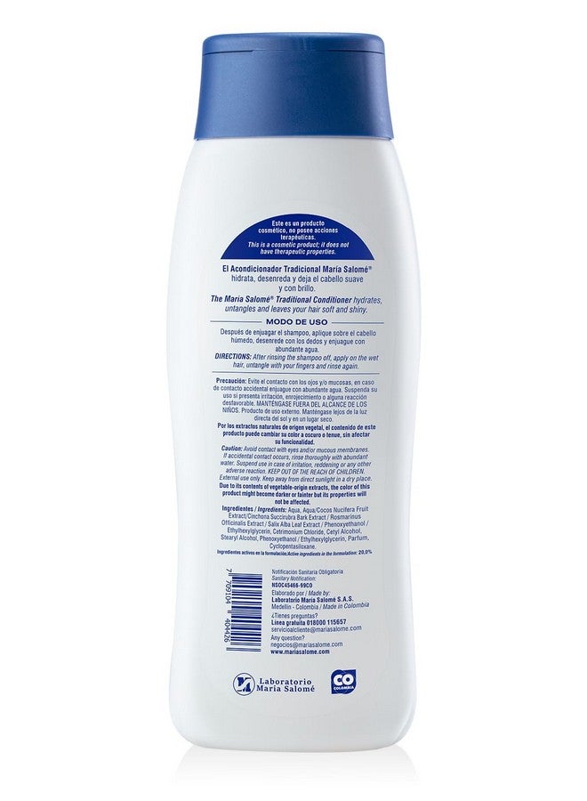 ماريا سالومي Acondicionador Hidratabte con Extractos Naturales مرطب 400 مل - Image 2