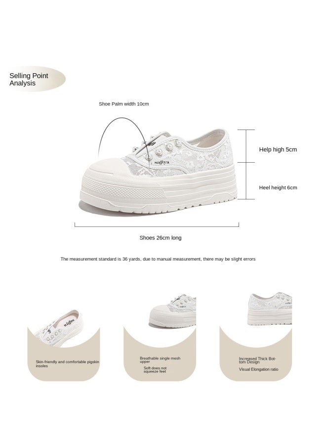 SAFIYA New Chinese Style】saturday's New One-step Slip-on Women's Shoes With High Aesthetics, Lightweight Thick Sole And Mesh Fisherman Design - Image 4