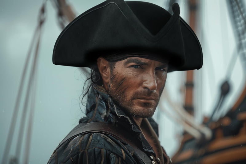 MCJC Pirate Hat, Pirates of the Caribbean Merchandise, for Adult Halloween Colonial Costume Accessories - Image 5