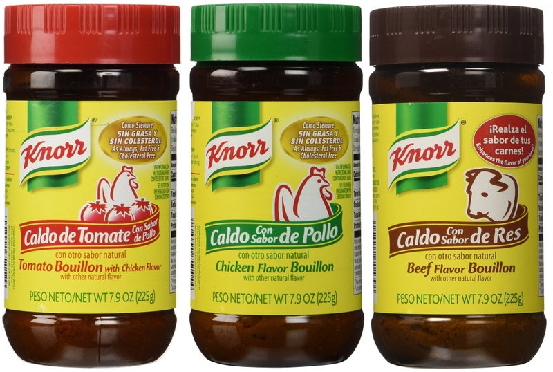 Knorr مرقة دجاج كنور مجففة مرقة لحم بقري مجففة مرقة طماطم بنكهة الدجاج 3 × 79 أونصة حزمة