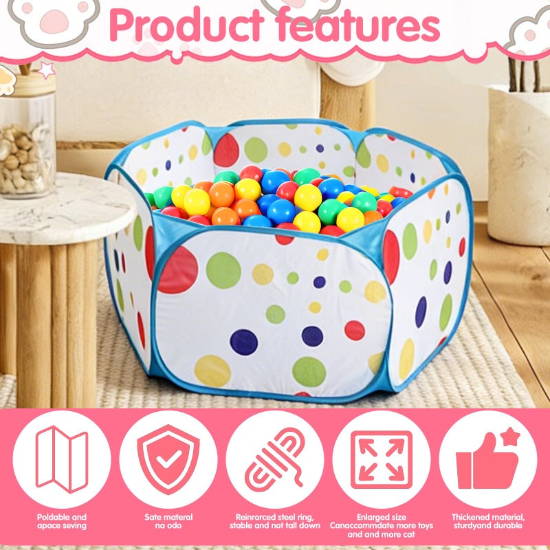 Engorgio Cat Ball Pit,Pop Up Ball Pits Tentï¼ŒCat Enrichment Toysï¼ŒSuitable for Indoor and Outdoor Activities (39.37inches in Diameter,No Ball Included) (Blue) - Image 5