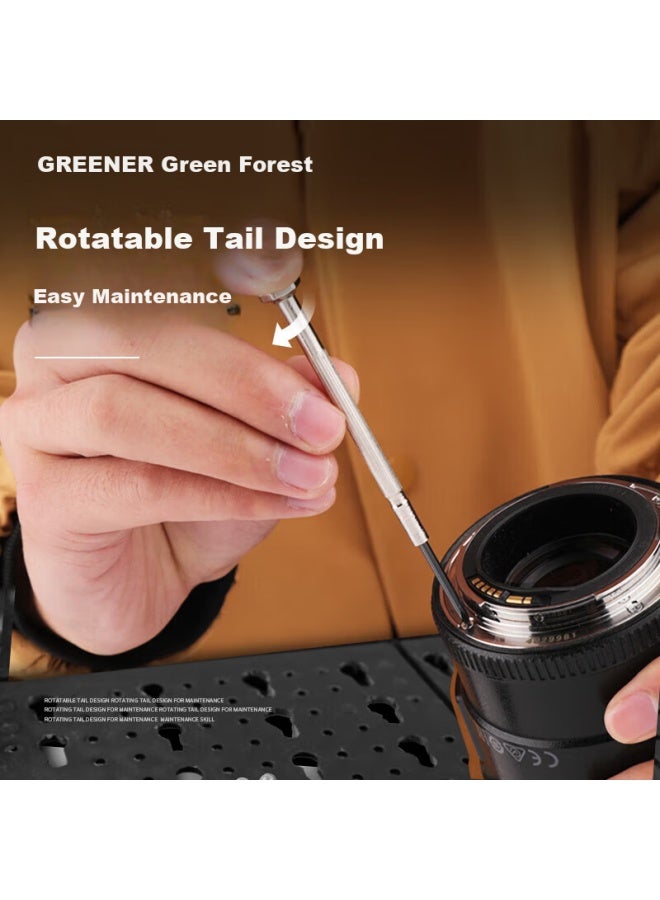 GREENER Lülin Clock Screwdriver Set For Laptop, Gl, Phone Disassembly And Repair, Home Use Small Screwdriver Tool Kit, 16 Pieces - Image 2