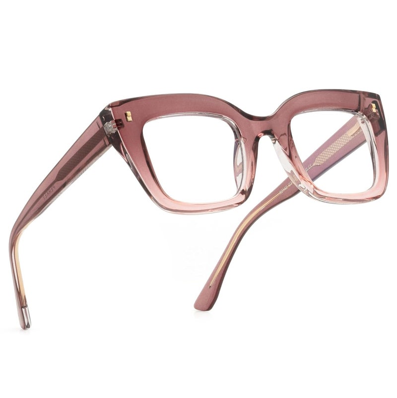 PERKEY Store PERKEY Bold Collection | Blu Cut & Antiglare Computer Eyeglasses | Full Rim Square Shape | For Women | Small | OPTL0016 - Image 5